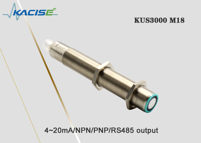 KUS3000 M18 Compact Housing Ultrasonic Proximity Sensor High Repeatability with Protection class IP65