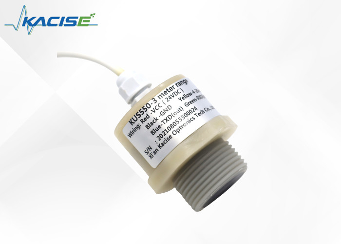 KUS anti-corrosion PTFE / PVDF ultrasonic senor for level and distance measure in corrosive environment
