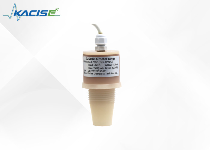 KUS corrosion resistant PVDF / PTFE ultrasonic level senor distance sensor in food / medical / chemical industry