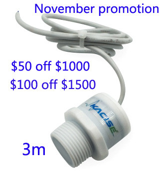 Low power consumption intelligent ultrasonic 3m water level sensor RS485 Output Sewage Pool PTFE water level meter