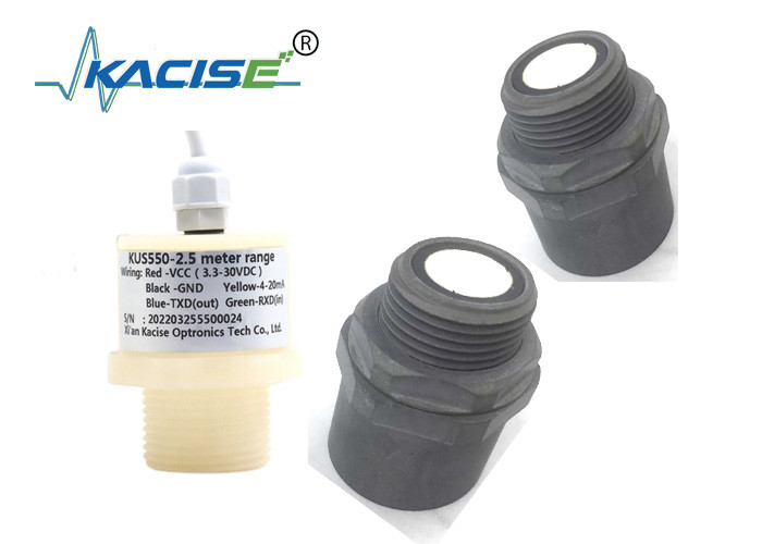 Low power consumption intelligent ultrasonic 3m water level sensor RS485 Output Sewage Pool PTFE water level meter