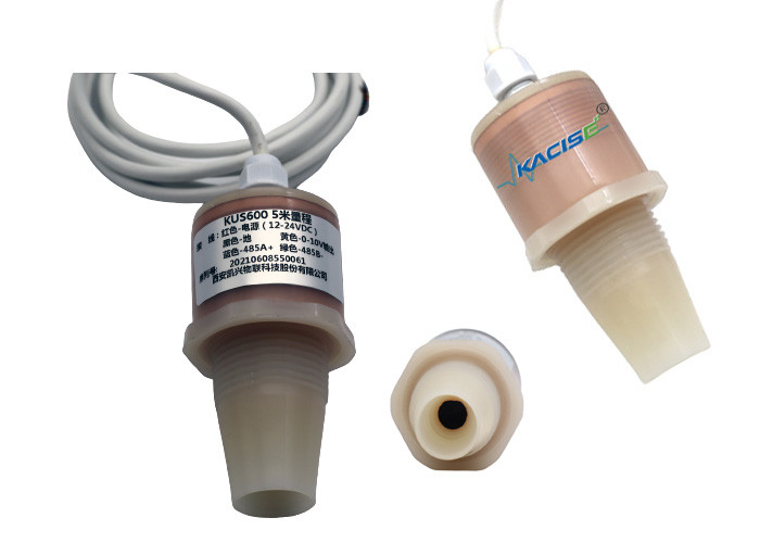 intelligent Ultrasonic water level meter 5V RS485 output PVDF liquide Level Sensor KUS600