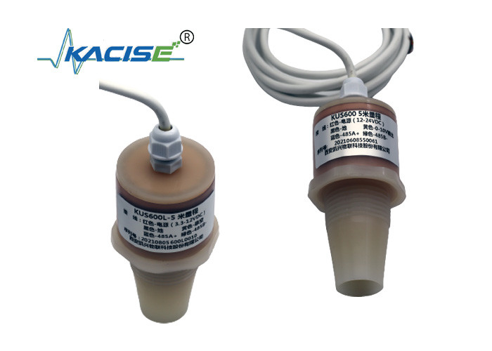 intelligent Ultrasonic water level meter 5V RS485 output PVDF liquide Level Sensor KUS600