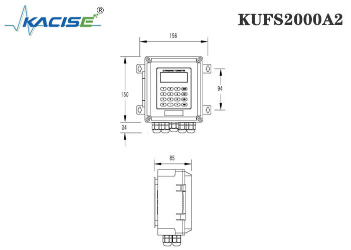 KUFS2000A2 Insertion Ultrasonic Flow Meter do rur DN50-DN6000 z dwukierunkowym pomiarem i RS485 MODBUS Interface