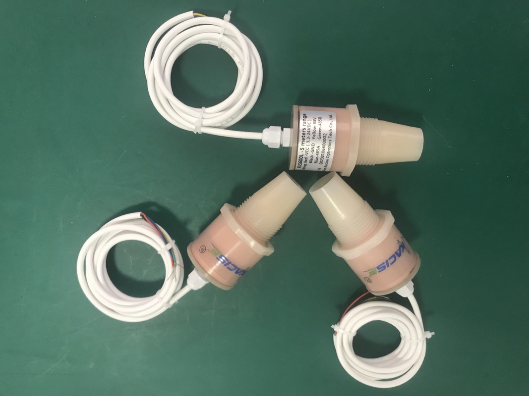 6V Ultrasonic Water / Fuel Tank Level Sensor RS485 5m High Accuracy Liquid Level Meter