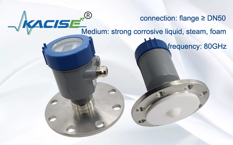 KLD803 Non Contact Radar Level Sensor OEM RS485 Radar Level Gauge For Strong Corrosive Liquid