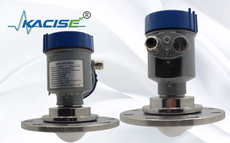 Kacise OEM 80G Radar Type Level Sensor 100m FMCW Radar Level Meter With Display