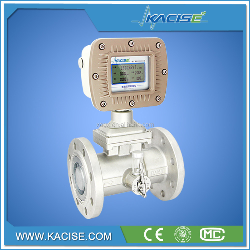 Natural Gas Turbine Flow Meter Digital Flowmeter Air Flow with output signal 4-20mA or pulse or RS485