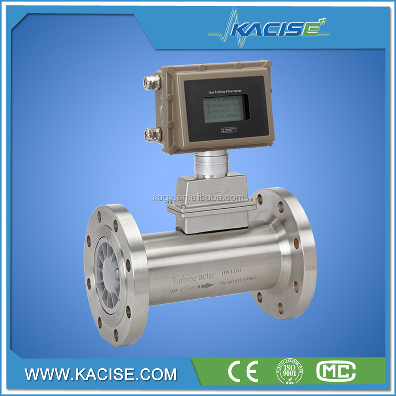 Natural Gas Turbine Flow Meter Digital Flowmeter Air Flow with output signal 4-20mA or pulse or RS485