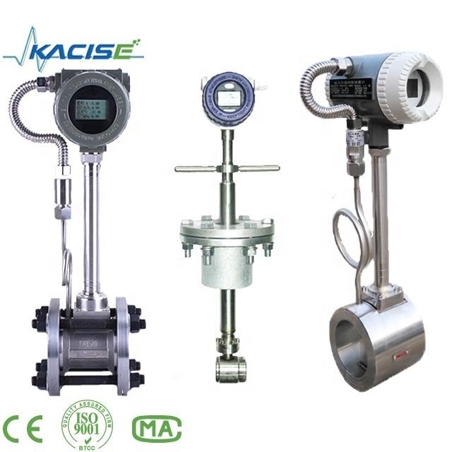 Digital vortex target flow meter with Power supply 24VDC and 3*1.2V battery or AC90 ~260V power adapter