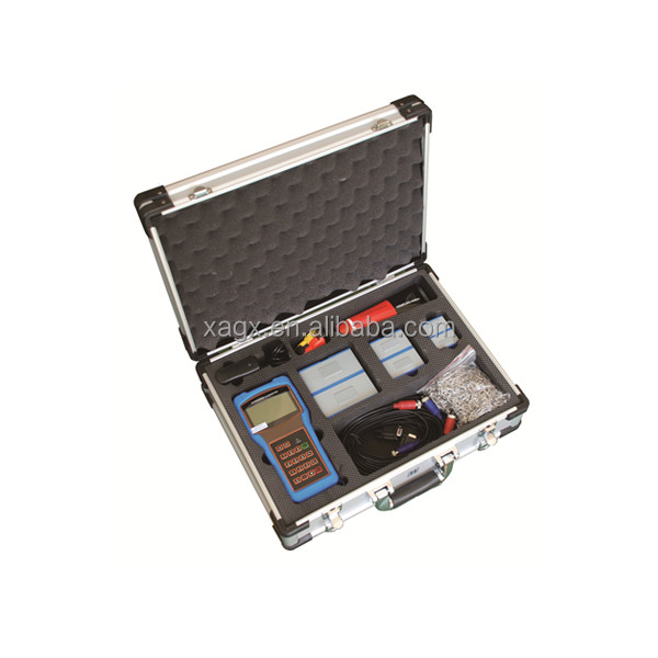 Low cost handheld ultrasonic water flow meter china with Power supply 3*1.2V battery or AC90 ~260V power adapter