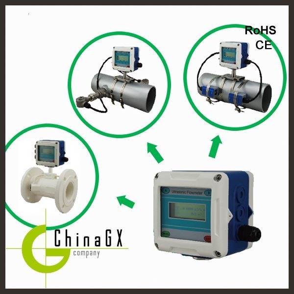 cheap wireless clamp on type ultrasonic sea water Flow Meter
