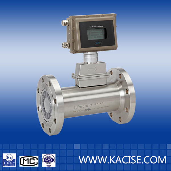 304 Stainless Steel Gas Turbine Flow Meter Flange Type Flow Meter