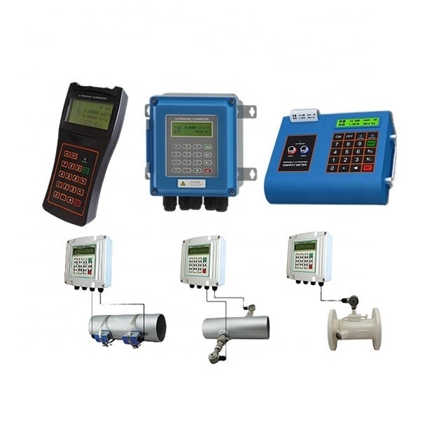 Portable Ultrasonic Fire Pump Flow Meter Wireless Clamp On Type