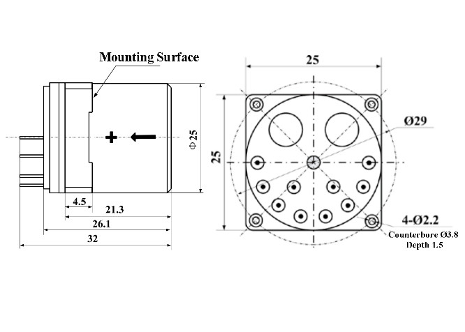 Accelerometer Sensor For Uav And Inertial Measurement Unit with Scale Factor 1.2-1.6mA/G Threshold 5μG and