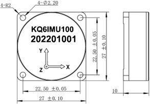 RS422 Interface MEMS Gyroskop Sensor z szerokim zakresem temperatur -40 ̊+65 ̊C i zwiększoną dokładnością danych