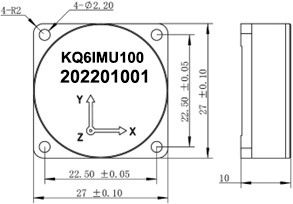Prędkość 460800bps RS422 Gyroskop Sensor Precision Navigation, Bias 0±0.02g