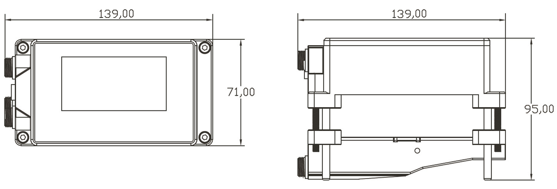 High performance good price portable ultrasonic hydraulic flow meter，protection grade IP68