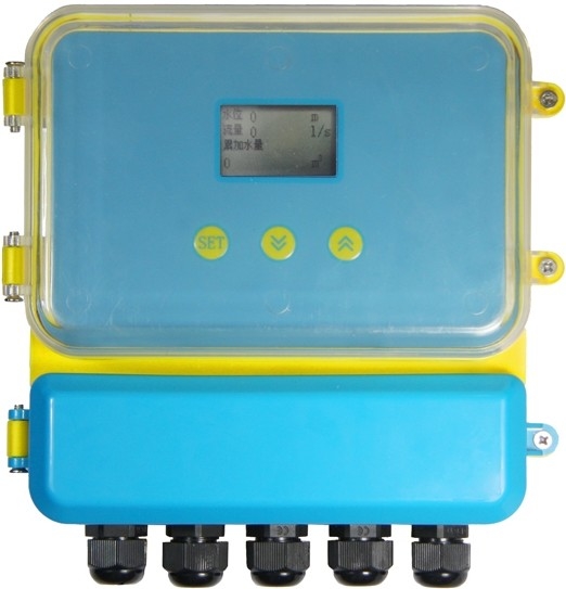 IP68 Rated Ultrasonic Flow Gauge Ultrasonic Flow Meter POM Sensor Material And ABS Split Shell Material