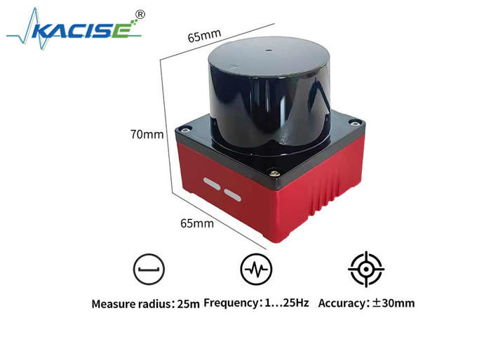 KL2A-25 LiDAR z technologią DTOF do nawigacji za pomocą robota i unikania przeszkód o absolutnej dokładności ±30 mm
