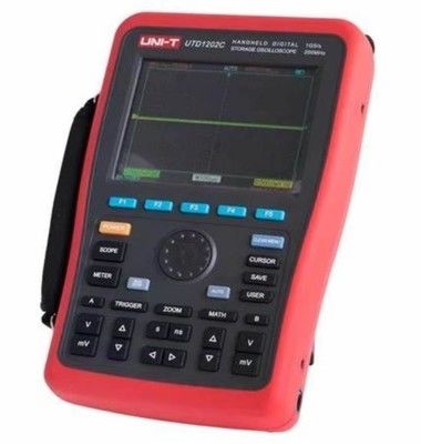 UNI-T UTD1202C Pro Oscyloskop Przenośny Cyfrowy - 200MHz, Dwa Kanały, Kolorowy Wyświetlacz