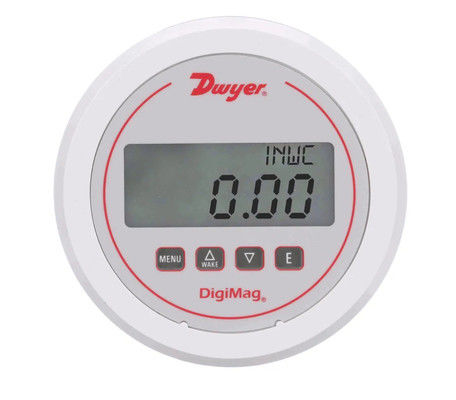 Dwyer DM-1000 DigiMag Digital Differential Pressure Gauge z dokładnością ± 1%, materiał ze stali nierdzewnej i połączenie 1/8 NPT