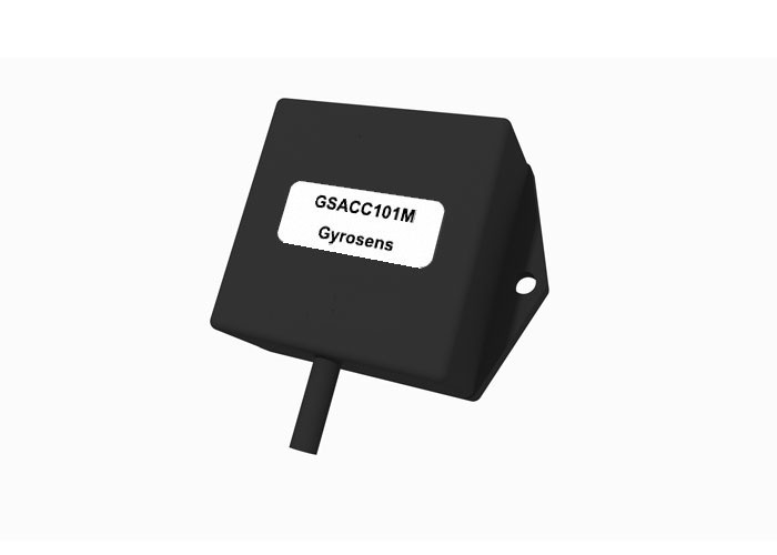 Akcelerometr MEMS GSACC101M z zakresem ±1 g, pasmem ≥50 Hz i czułością 1000±30 mV/g do kontroli stabilności samolotu