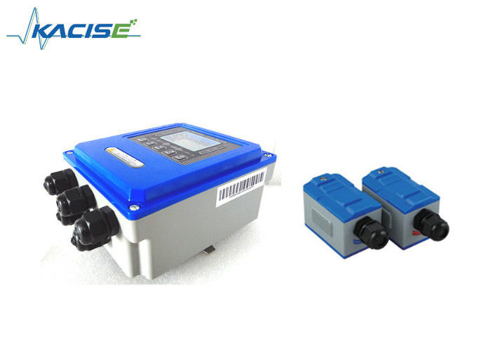 Non Contact Clamp On Ultrasonic Flow Meter Wall Type For Liquid Flow Measure with accuracy ±1%