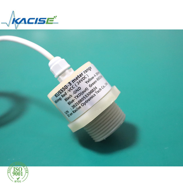 Robust PVC Housing Smart Ultrasonic Distance Sensor For Industrial Automation with  ip grade ip68